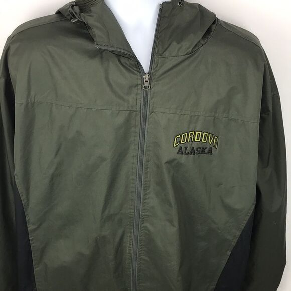 Polar Hooded Zip Up Jacket Mens Size Large Cordova Alaska - Picture 3 of 9